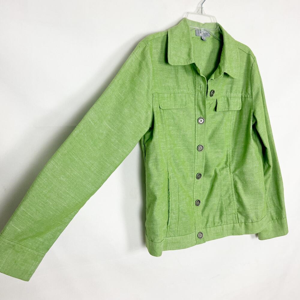 American Eagle Button Front Open Knit Blue Cardig… - image 5